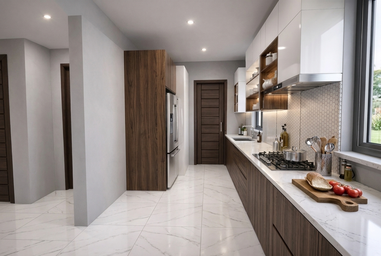 Modern comfort kitchen by ZAZZ Interiors