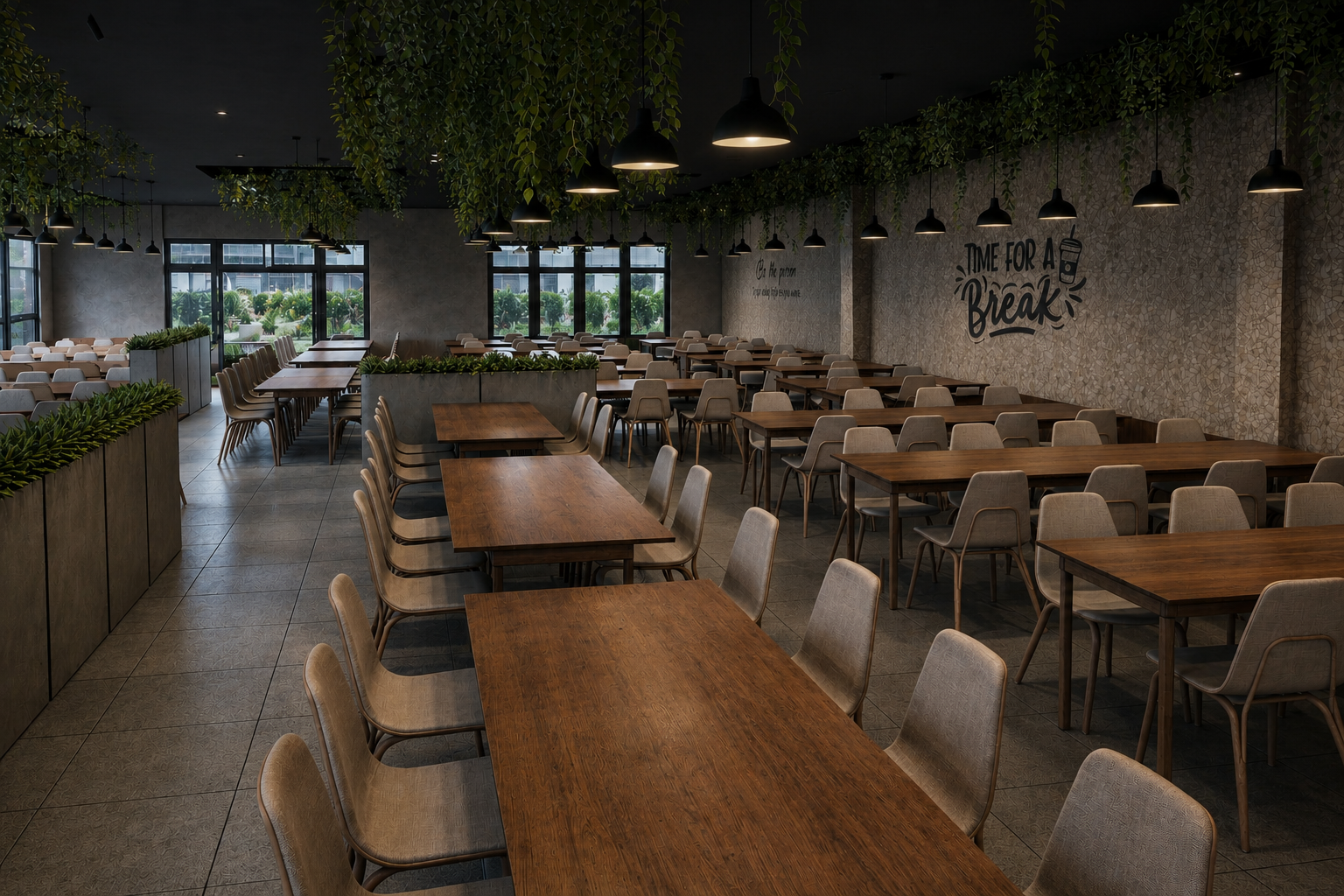 Proposed Company Dining Area by ZAZZ Interiors in Kottawa