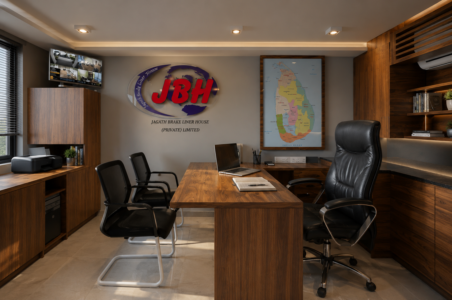 JBH Brake Liner Shop commercial project by ZAZZ Interiors in Horana